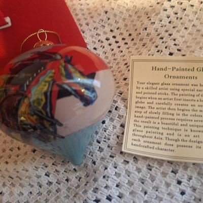 Hand painted ornament by Bill Rabbit