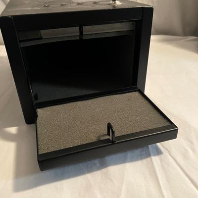 Two Metal Lock Boxes (LR-RG)