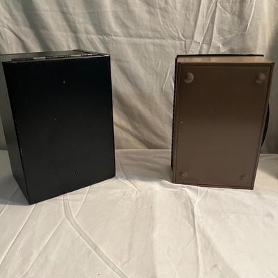 Two Metal Lock Boxes (LR-RG)