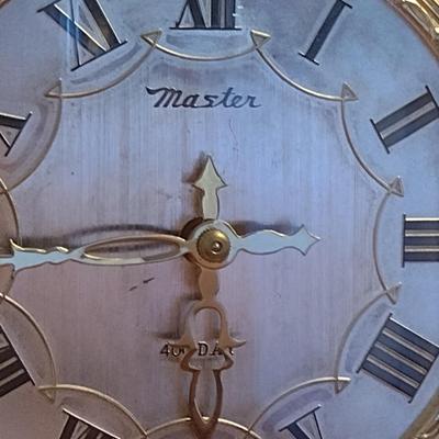 Master 40 Day Anniversary Mantle Clock with Glass Dome
