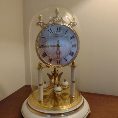 Master 40 Day Anniversary Mantle Clock with Glass Dome