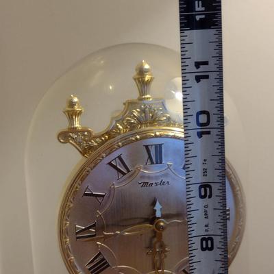 Master 40 Day Anniversary Mantle Clock with Glass Dome