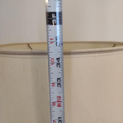 Vintage Metal Base Table Top Lamp with Shade- Approx 34 1/2" Tall