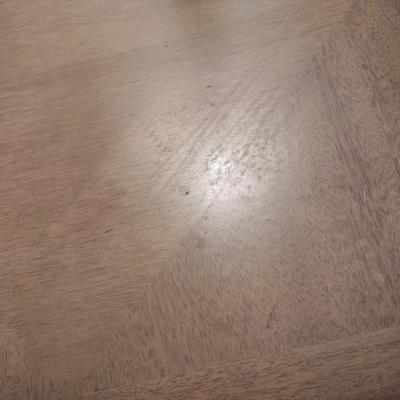 Wooden Side Table with Drawer- Approx 28" Square, 21 1/2" Tall