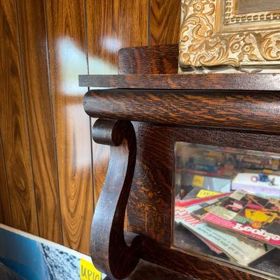 Sale Photo Thumbnail #19: Nice piece of furniture - note wear in photos. Does NOT include items on top of furniture piece
57.5" tall, 42" wide, 20" deep
