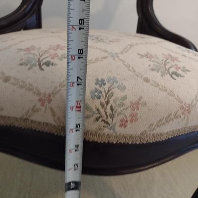 Wood Framed Chair with Upholstered Seat