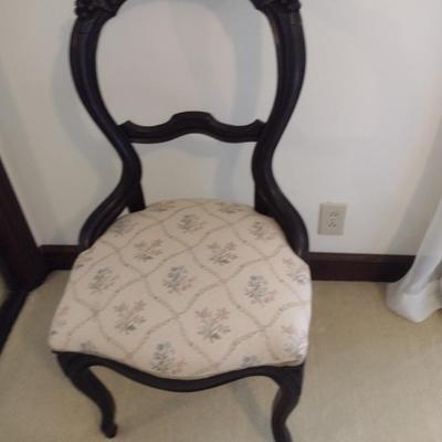 Wood Framed Chair with Upholstered Seat