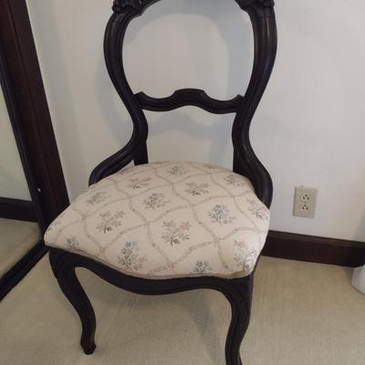 Wood Framed Chair with Upholstered Seat