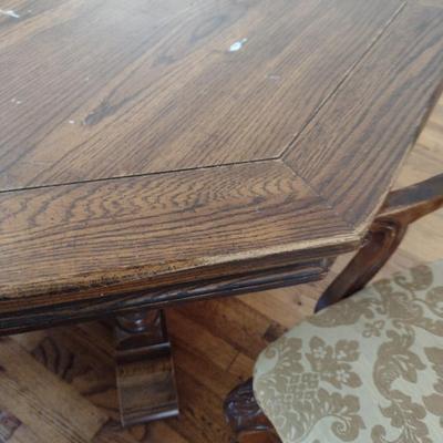 Wooden Dining Table with Four Chairs
