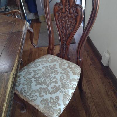 Wooden Dining Table with Four Chairs