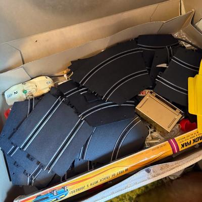 Sale Photo Thumbnail #48: Racetrack set in box, not sure if all pieces are present