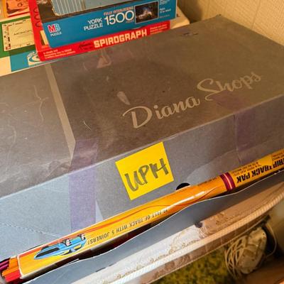 Sale Photo Thumbnail #47: Racetrack set in box, not sure if all pieces are present