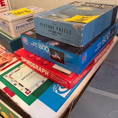 Sale Photo Thumbnail #50: Monopoly, Spirograph, two puzzles