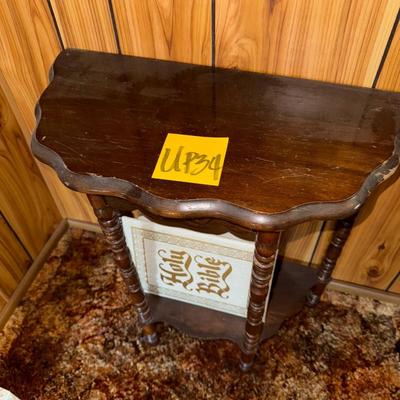 Sale Photo Thumbnail #110: Small hallway table, large painting, bible