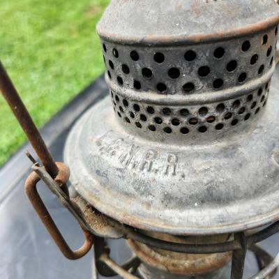 Sale Photo Thumbnail #15: This auction lot is for a L&N Railroad Lantern Frame.  This frame is marked L&N RR.  It is missing the red glass globe.  We have seen those globes available for purchase at various online venues at a reasonable cost - so getting this back into complete sh