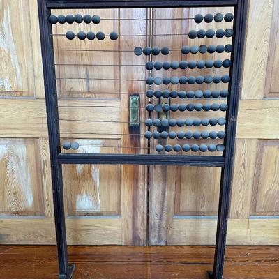 Large Vintage Freestanding Wooden Abacus
