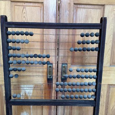 Large Vintage Freestanding Wooden Abacus
