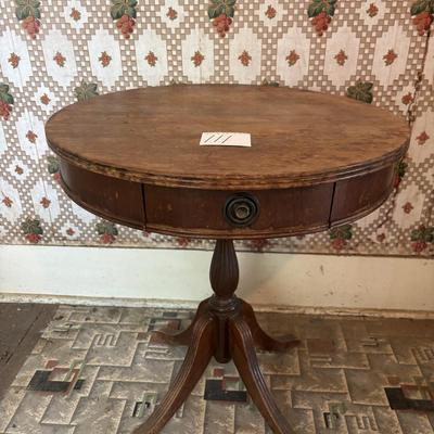 Vintage Round Wood Table