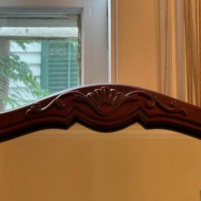 Vintage Scrolled Wood Wall Mirror