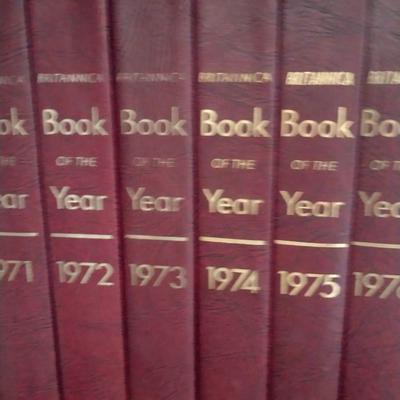 Collection of Britannica Book of the Year and Yearbook of Science and the Future Volumes