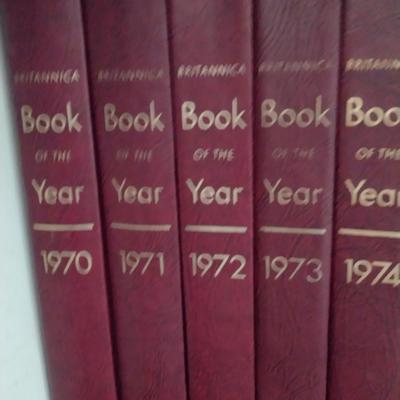 Collection of Britannica Book of the Year and Yearbook of Science and the Future Volumes