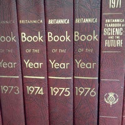 Collection of Britannica Book of the Year and Yearbook of Science and the Future Volumes