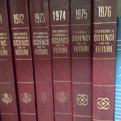 Collection of Britannica Book of the Year and Yearbook of Science and the Future Volumes