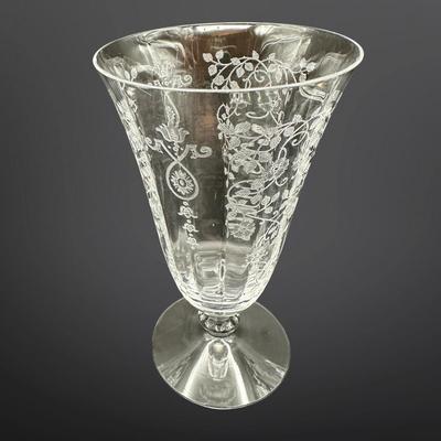Vintage FOSTORIA Arcady Etched Blown Glasses