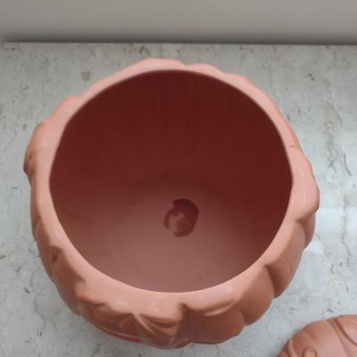 Terra Cotta Pumpkin- Approx 12" Tall