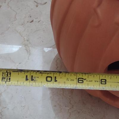 Terra Cotta Pumpkin- Approx 12" Tall