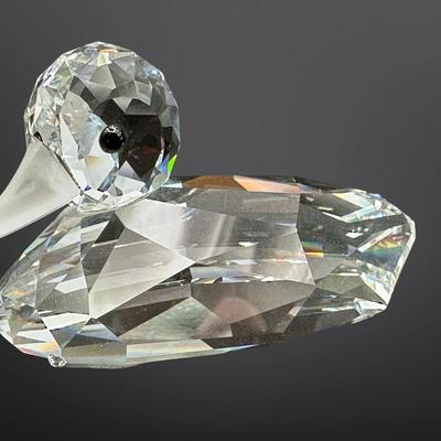 Swarovski Crystal Duck Figurine