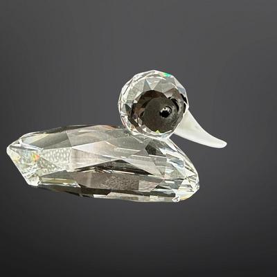 Swarovski Crystal Duck Figurine