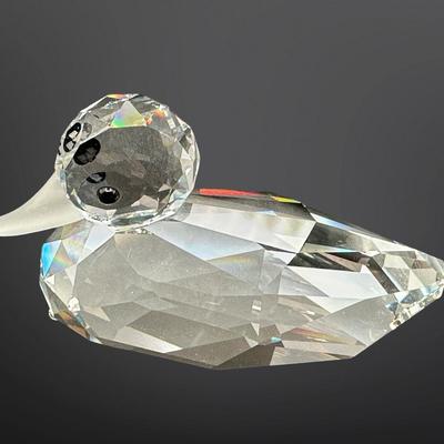 Swarovski Crystal Duck Figurine