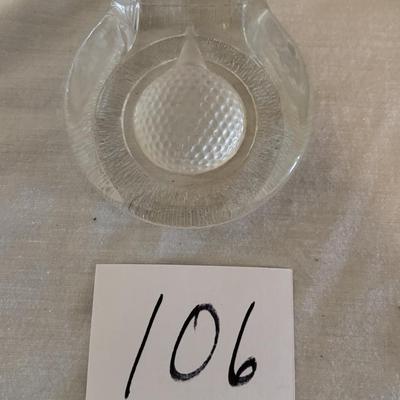 Vintage Nybro Sweden Golfball Paperweight