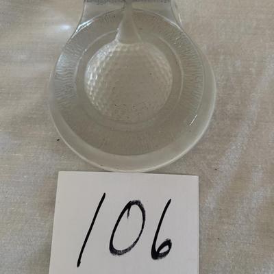 Vintage Nybro Sweden Golfball Paperweight