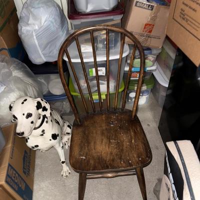 Antique desk with chair