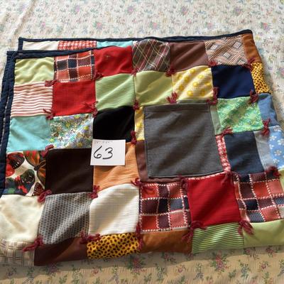 Handmade Quilt with Pocket