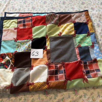 Handmade Quilt with Pocket