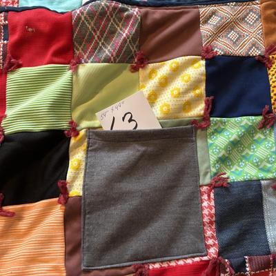 Handmade Quilt with Pocket