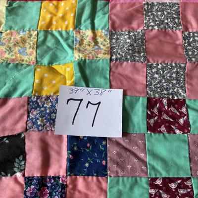 Small Handmade Quilt
