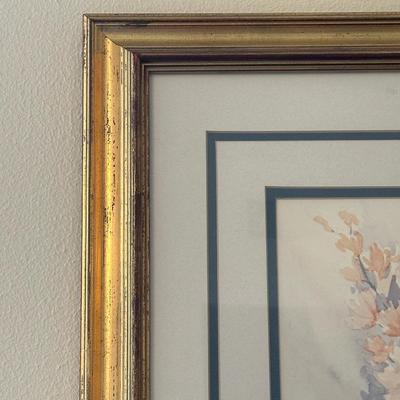 Dorothy Shoemaker Signed & Framed Floral Print