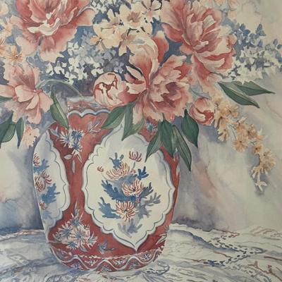 Dorothy Shoemaker Signed & Framed Floral Print