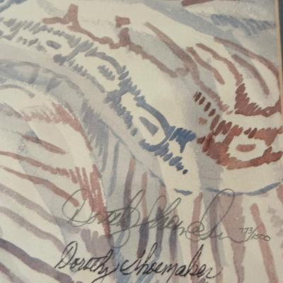 Dorothy Shoemaker Signed & Framed Floral Print
