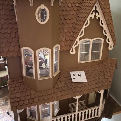 Handmade Miniature Doll House With Stand and Light