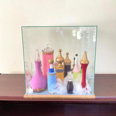B329 Perfume Bottles Diorama