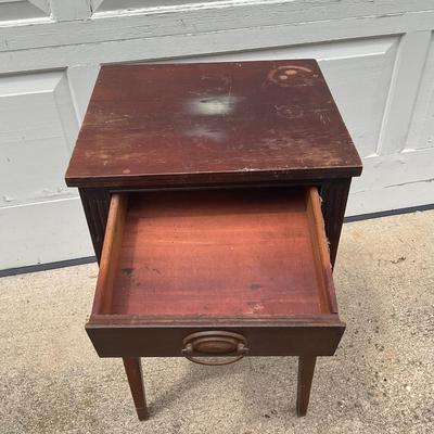 G348 Bedside Table Federal Style Tier Shelf