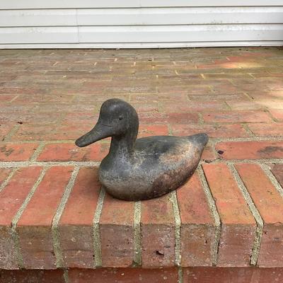 G353 Solid Cast Iron Duck Sculpture.