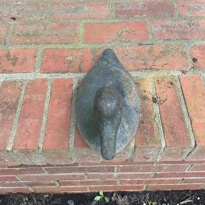 G353 Solid Cast Iron Duck Sculpture.