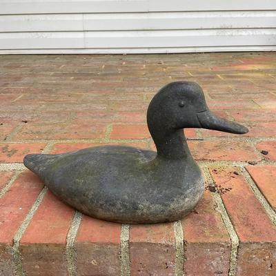 G353 Solid Cast Iron Duck Sculpture.