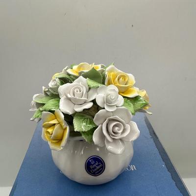 Royal Doulton “Nearest to Nature” Porcelain Flower Arrangement with Original Box
